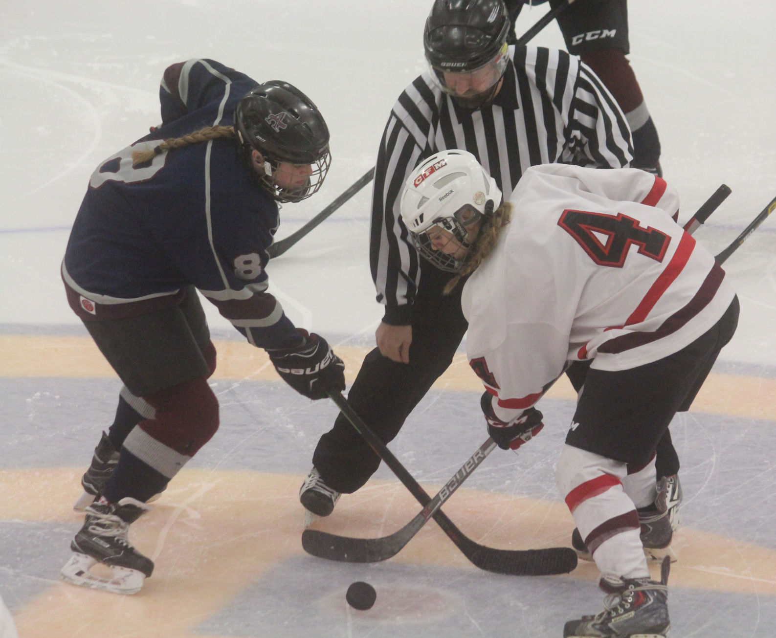 Chi-Hi/Menomonie girls hockey vs Appleton United at Eau Claire 12-28-17